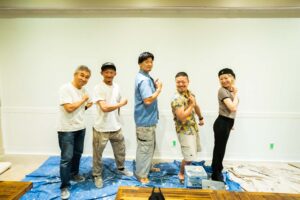 飲食店 塗装 ウォールペイント Italian Dining LIggI アイディーエル 愛知県江南市の建設会社・リノベーション