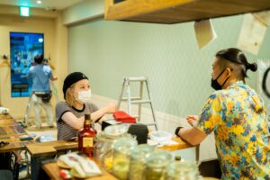 飲食店 塗装 ウォールペイント Italian Dining LIggI アイディーエル 愛知県江南市の建設会社・リノベーション